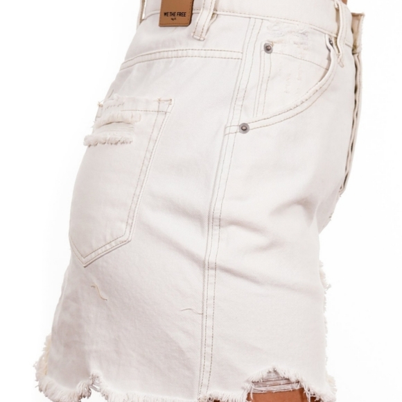 Free People Brea Cut Off Skirt - Picture 4 of 9